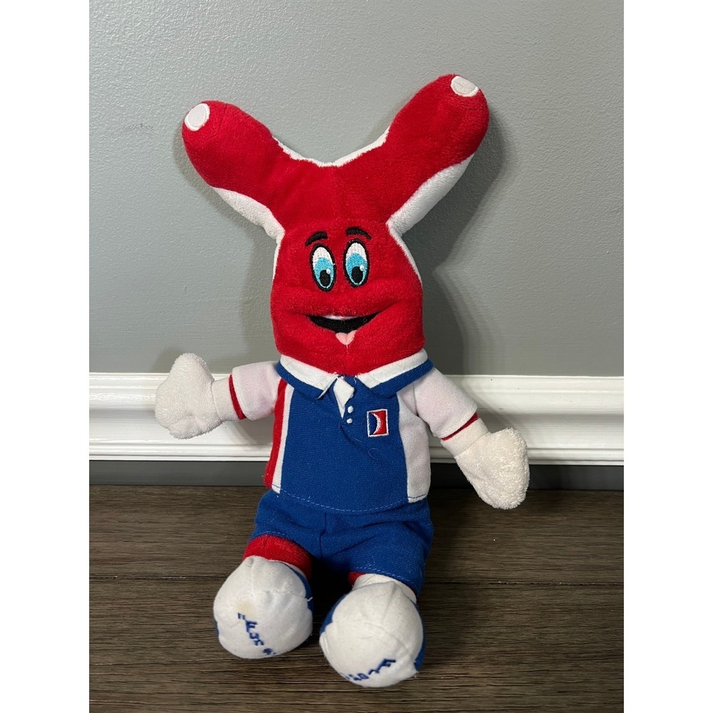 Vintage Carnival Cruise Lines Fun Ship Freddy Plush Mascot 2003 Red White Blue